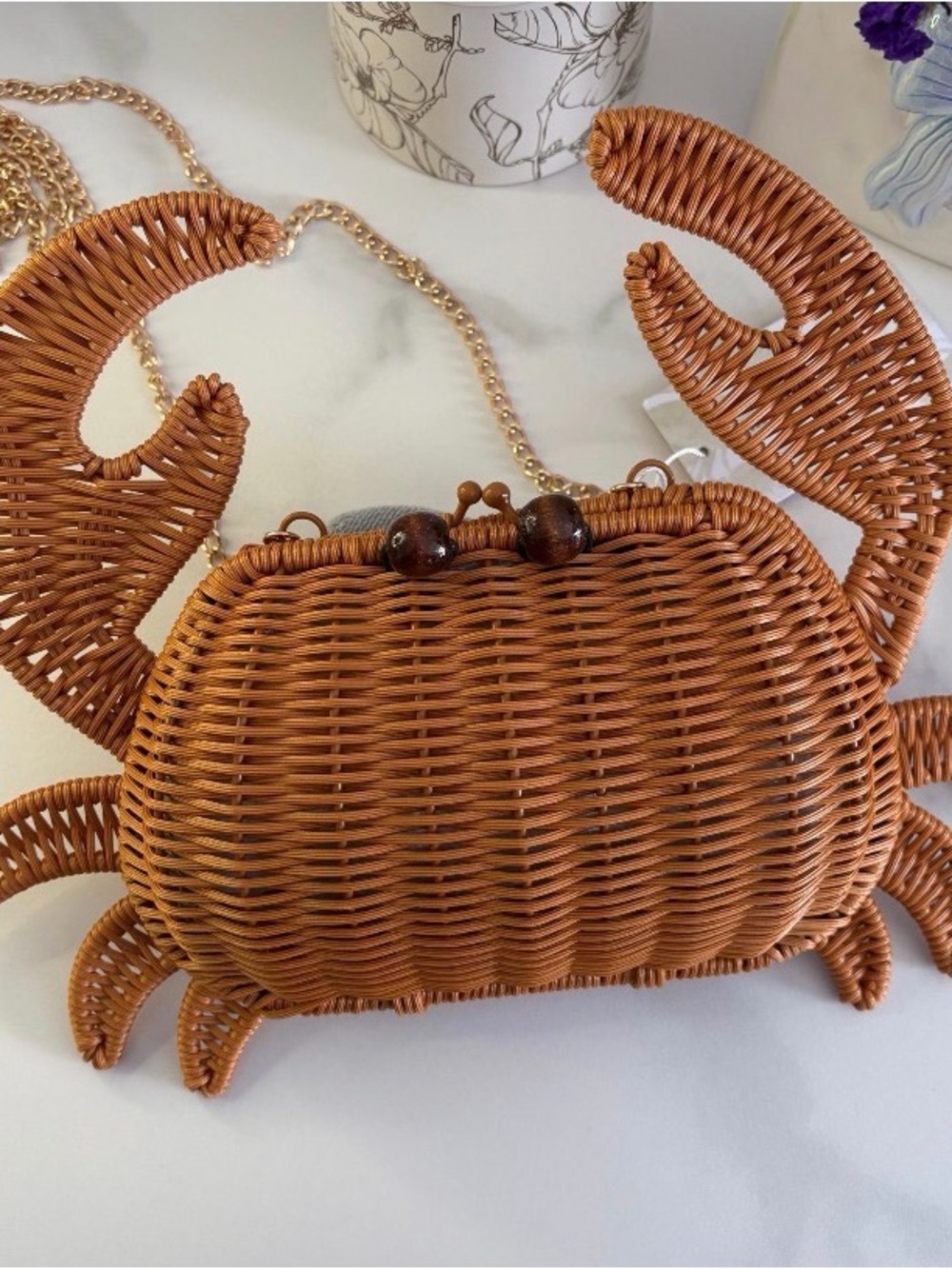 Tommy Bahama Woven Crab Crossbody Bag